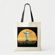 Rio - Corcovado - Jesus Christ the Redeemer Tote Bags