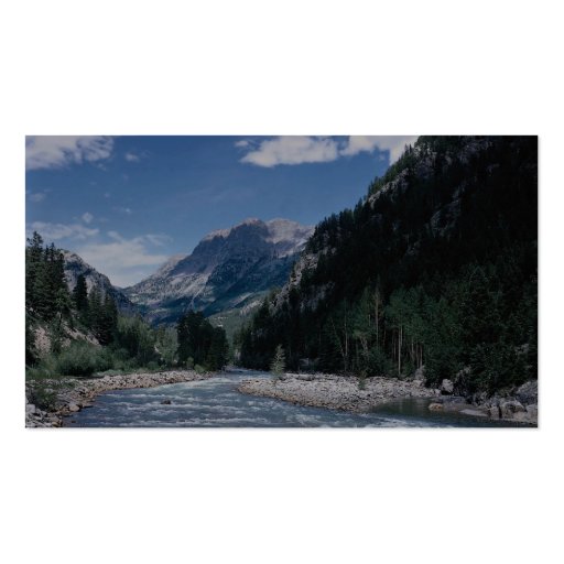Rio de Animas in the San Juan Mountains, Colorado, Business Cards (back side)
