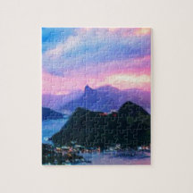 Rio de Janeiro at dusk Jigsaw Puzzle