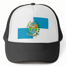Rio de Janeiro, Brazil Flag Mesh Hats