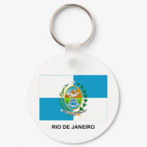 Rio de Janeiro, Brazil Flag keychains
