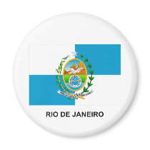 Rio de Janeiro, Brazil Flag magnets by Vexillophile Rio de Janeiro, Brazil Flag magnets