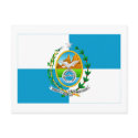 Rio de Janeiro, Brazil Flag postcards