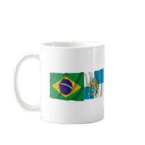 Rio de Janeiro & Brazil Waving Flags mugs by Vexillophile Rio de Janeiro & Brazil Waving Flags mugs