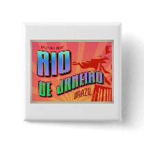 RIO de JANEIRO Pinback Button