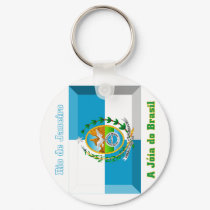 Rio de Janeiro Flag Gem keychains