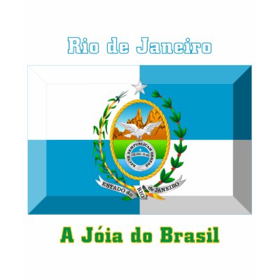 Rio de Janeiro Flag Gem Tee Shirt by Vexillophile