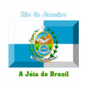 Rio de Janeiro Flag Gem t-shirts
