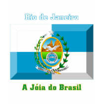 Rio de Janeiro Flag Gem t-shirts