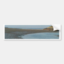 Río de la playa pegatina de parachoque