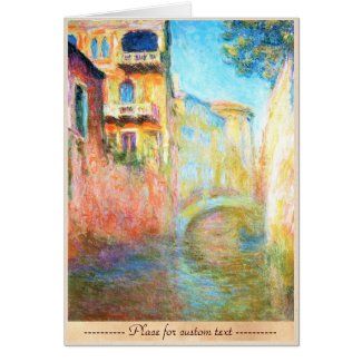 Rio della Salute Claude Monet Card