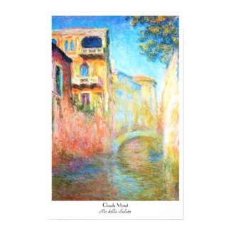 Rio della Salute Claude Monet Print