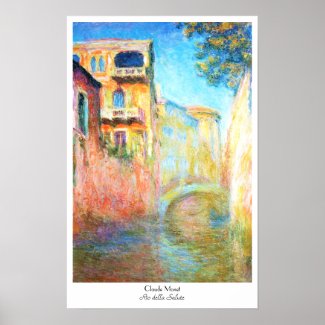 Rio della Salute Claude Monet Print