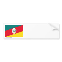 Rio Grande do Sul, Brazil Flag Bumper Sticker