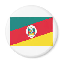 Rio Grande do Sul, Brazil Flag Refrigerator Magnet