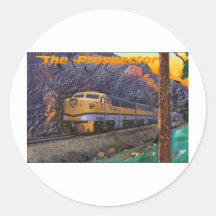 Rio Grande's Prospector in the Royal Gorge Round Stickers
