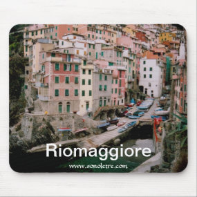 Riomaggiore Panoramic View Mousepad mousepad
