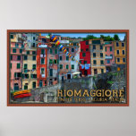 Riomaggiore Waterfront Houses Print