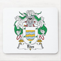 Rios Family Crest mousepads by coatsofarms Rios Family Crest mousepads