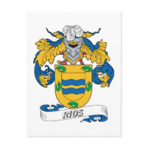 Rios Family Crest postcards by coatsofarms Rios Family Crest postcards