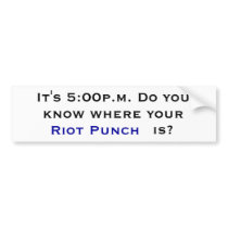 Riot Punch bumper stickers by KateRMo Riot Punch bumper stickers
