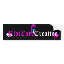 RiotCore Bumper Sticker bumper stickers by riotcorecreative RiotCore Bumper Sticker bumper stickers
