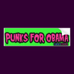 RiotCore "Punks for Obama" Bumper Sticker