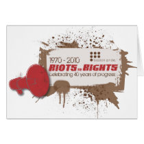 Riots Greeting cards