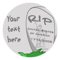 RIP America stickers by ObamaWatch RIP America stickers