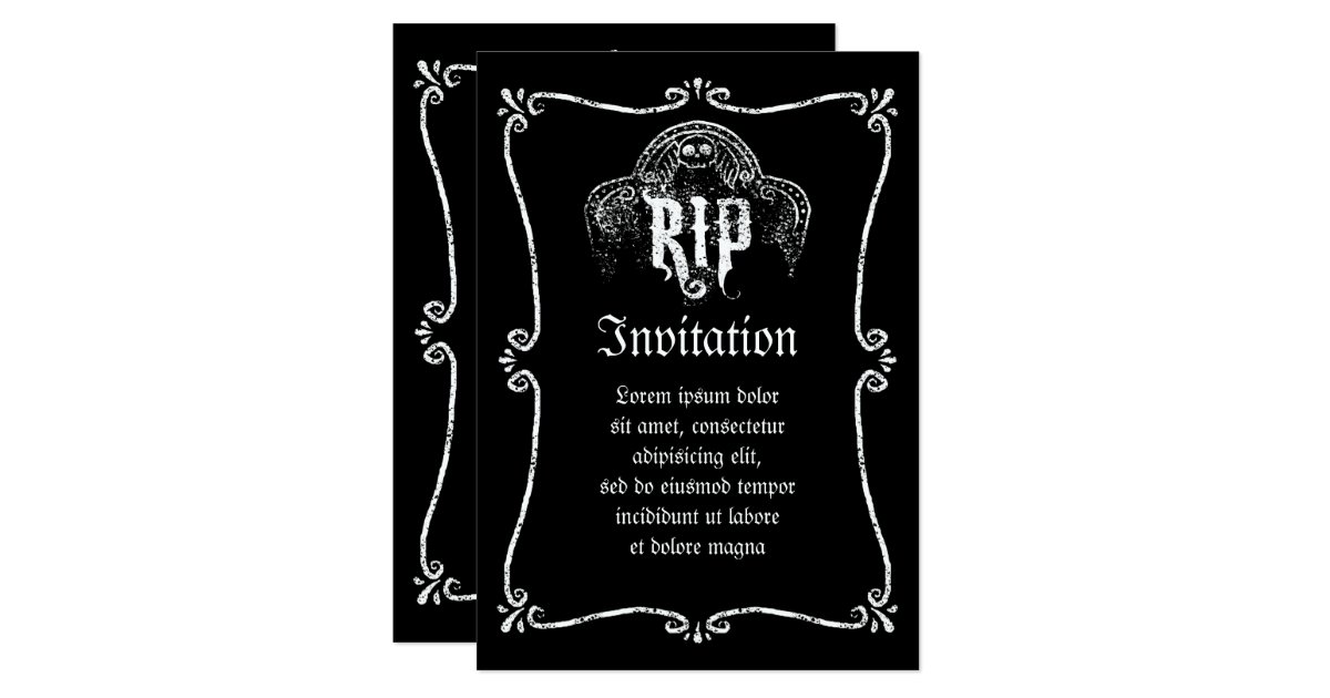 RIP CARD | Zazzle