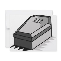 RIP Coffin invitations by cool_halloween RIP Coffin invitations