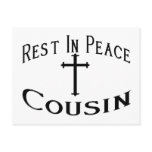 RIP Cousin postcards