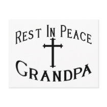 RIP Grandpa postcards