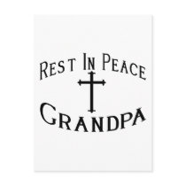RIP Grandpa postcards
