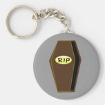 RIP Halloween Coffin of Doom Keychain