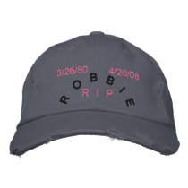 RIP ROBBIE HAT embroidered hats