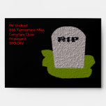 RIP Tombstone Customizable Envelope