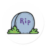 RIP Tombstone Sticker