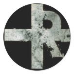 RIP\TORN Cross Sticker