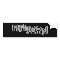 RIP\TORN Logo Sticker bumper stickers by RIPTORN RIP\TORN Logo Sticker bumper stickers