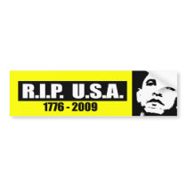 RIP USA - 1776 TO 2009 bumper stickers by antiobama RIP USA - 1776 TO 2009 bumper stickers