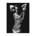 Ripped Bodybuilder Postcard