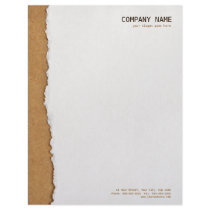 Ripped Paper And Cardboard letterhead