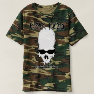 ripper aged skull t-shirt