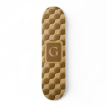 Rippled Diamonds - Chocolate Peanut Butter Skate Boards