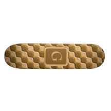 Rippled Diamonds - Chocolate Peanut Butter Skate Boards