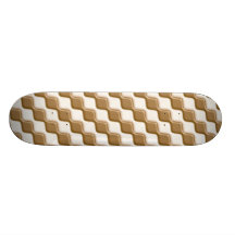 Rippled Diamonds - Milk and White Chocolate Skate Decks