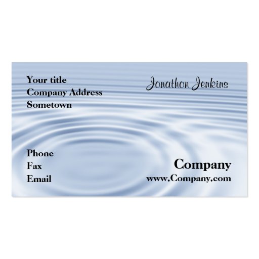 Ripples Business Card Template