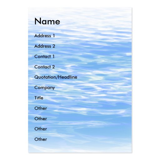 Ripples | business card templates (front side)