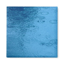 Ripples Form Rain On Puddle Magnet